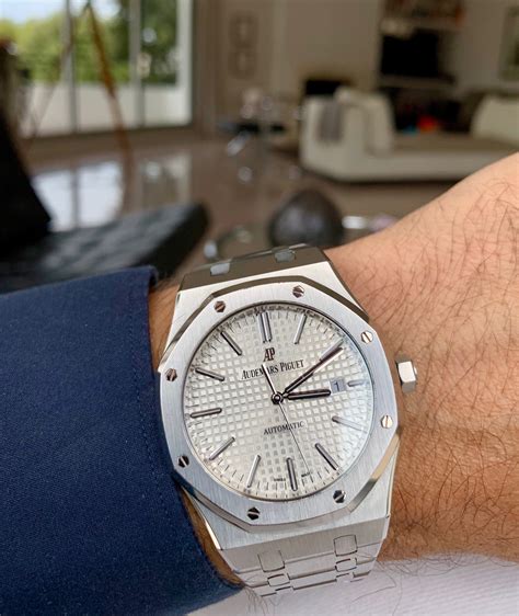 audemars piguet white royal oak|audemars piguet royal oak automatic.